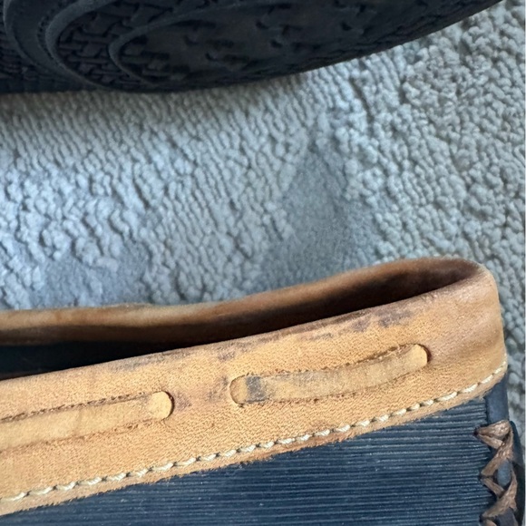 Cole Haan Slip On Boat Shoe leather Brown tan flats driving loafer 8.5 - Picture 11 of 12